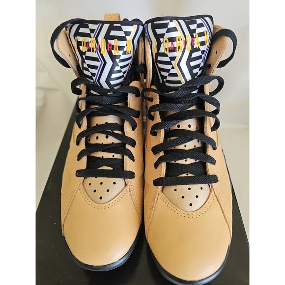 Nike Air Jordan 7 Retro Se Vachetta Tan Brown-Black-Taxi Sz 10 [DZ4729-200] - Picture 2 of 10